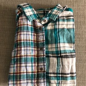 Uniqlo flannel plaid shirt
